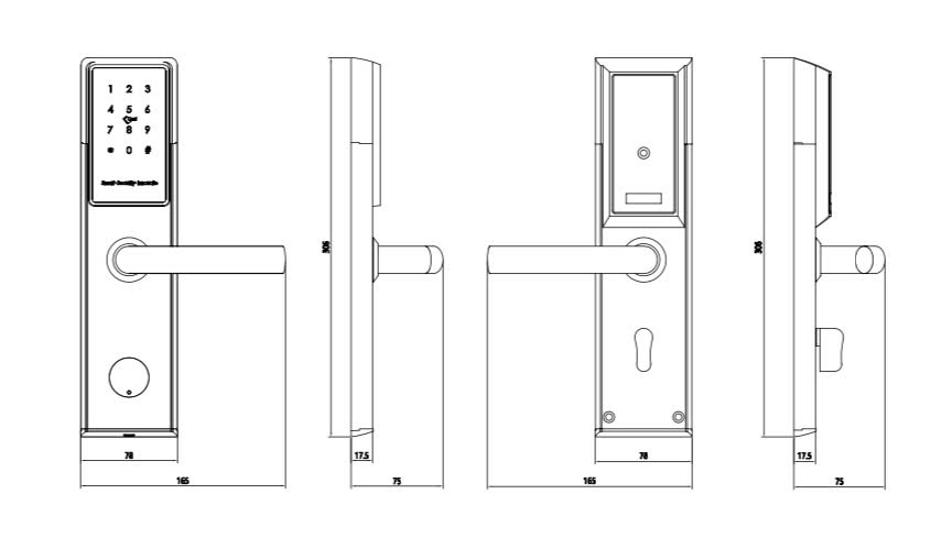 Khóa thẻ từ Ezibee EZ300S