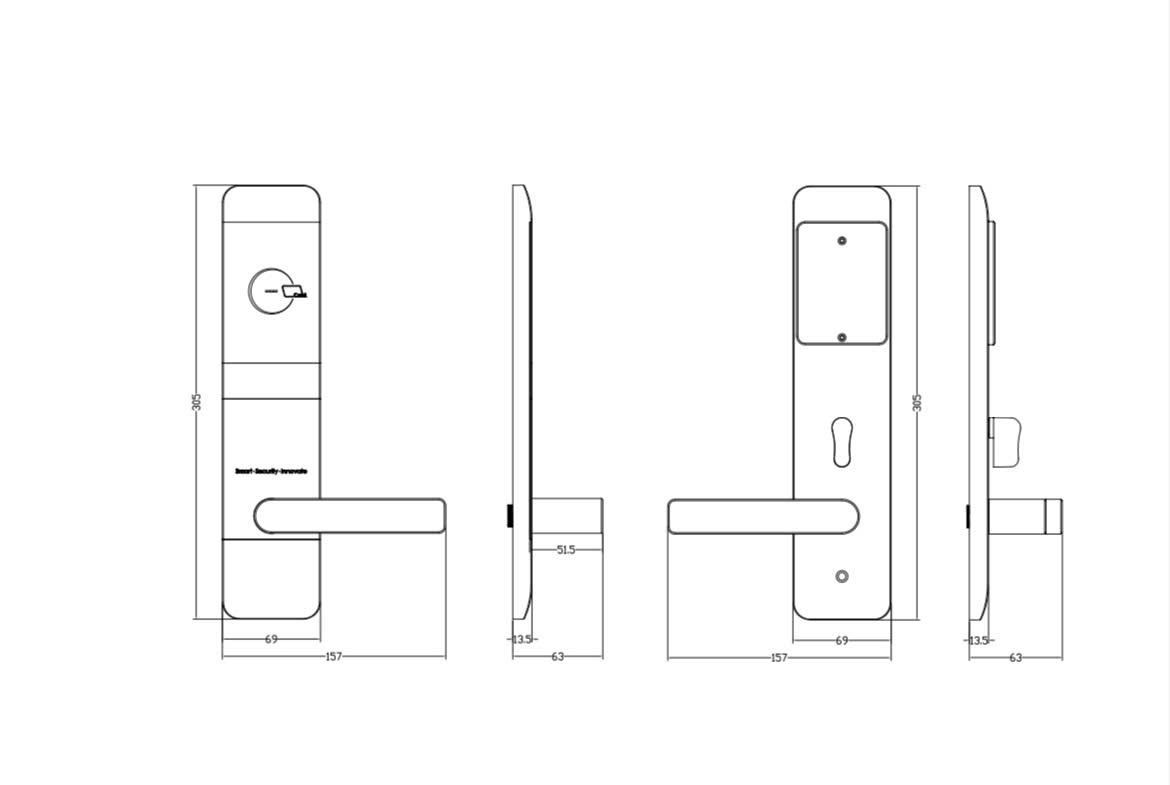 Khóa thẻ từ Ezibee Lock EZ900