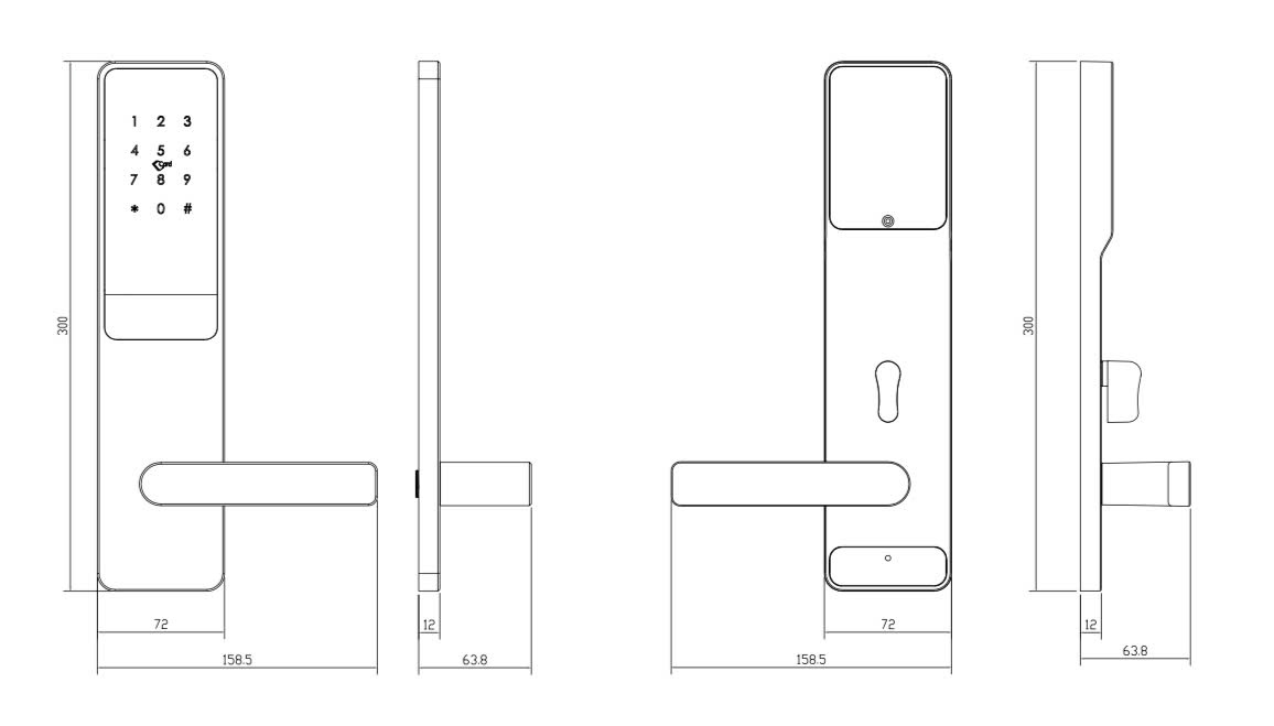 Khóa thẻ từ Ezibee Lock EZ901SS