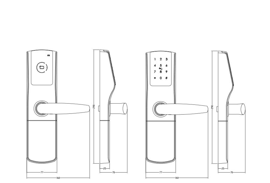 Khóa thẻ từ Ezibee Lock EZ912